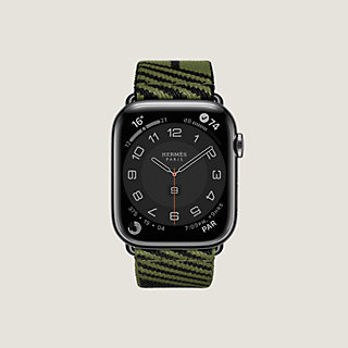Band Apple Watch Hermes Single Tour 45 mm Jumping | Hermès 
